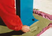 Materials with cement-based mortars