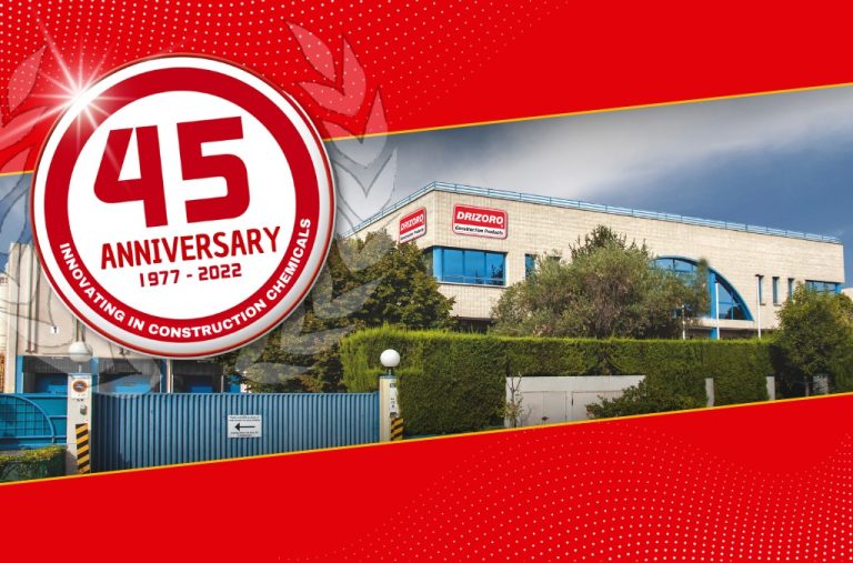 Drizoro celebrates its 45th anniversary as a leader in chemical solutions for construction