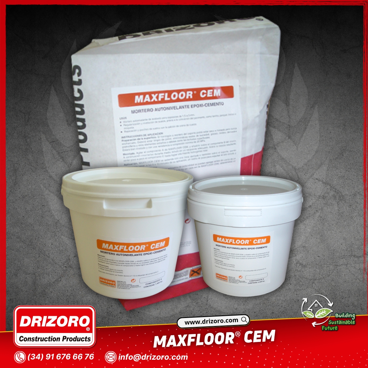 Maxfloor CEM: Componente A, B y C