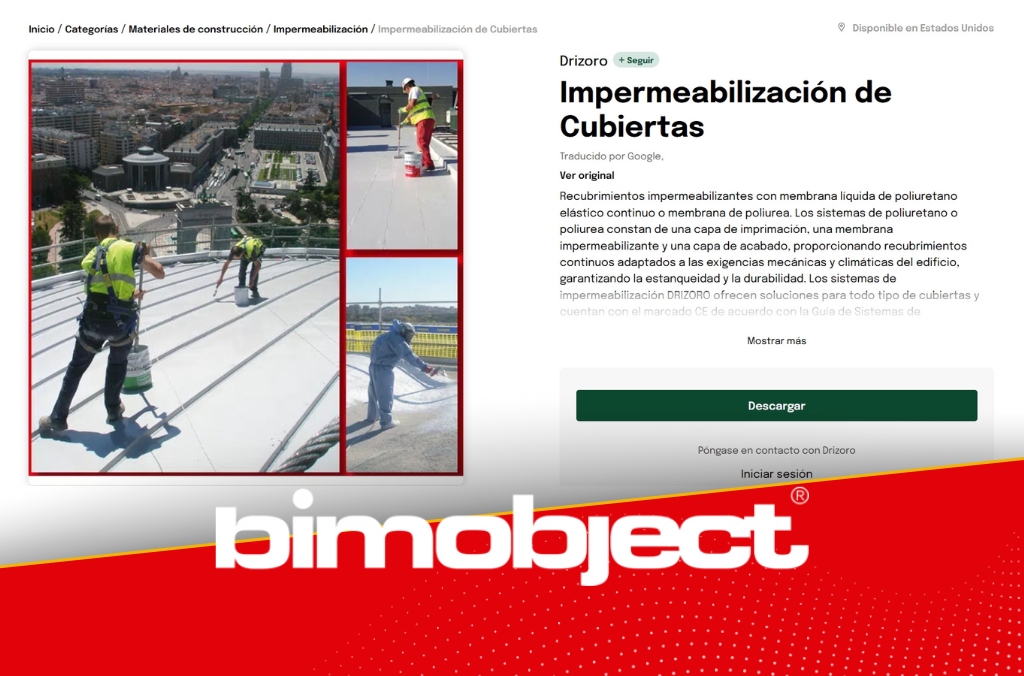 Bimobject impermeabilizacion de cubiertas