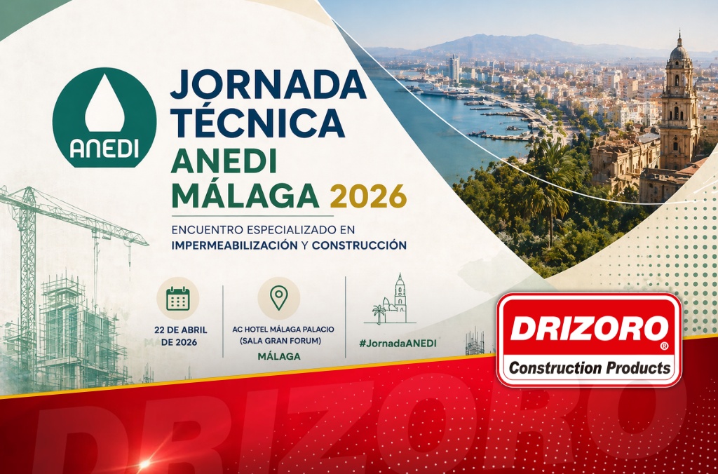 ANEDI technical seminar Malaga 2026 waterproofing construction technical event